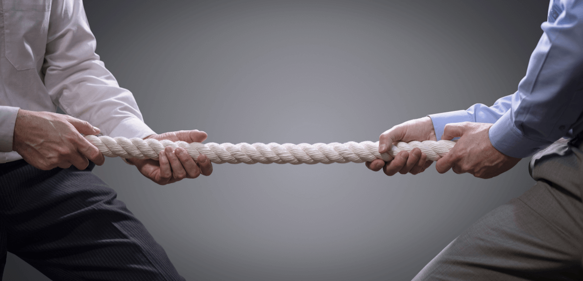 lawyer tug of war