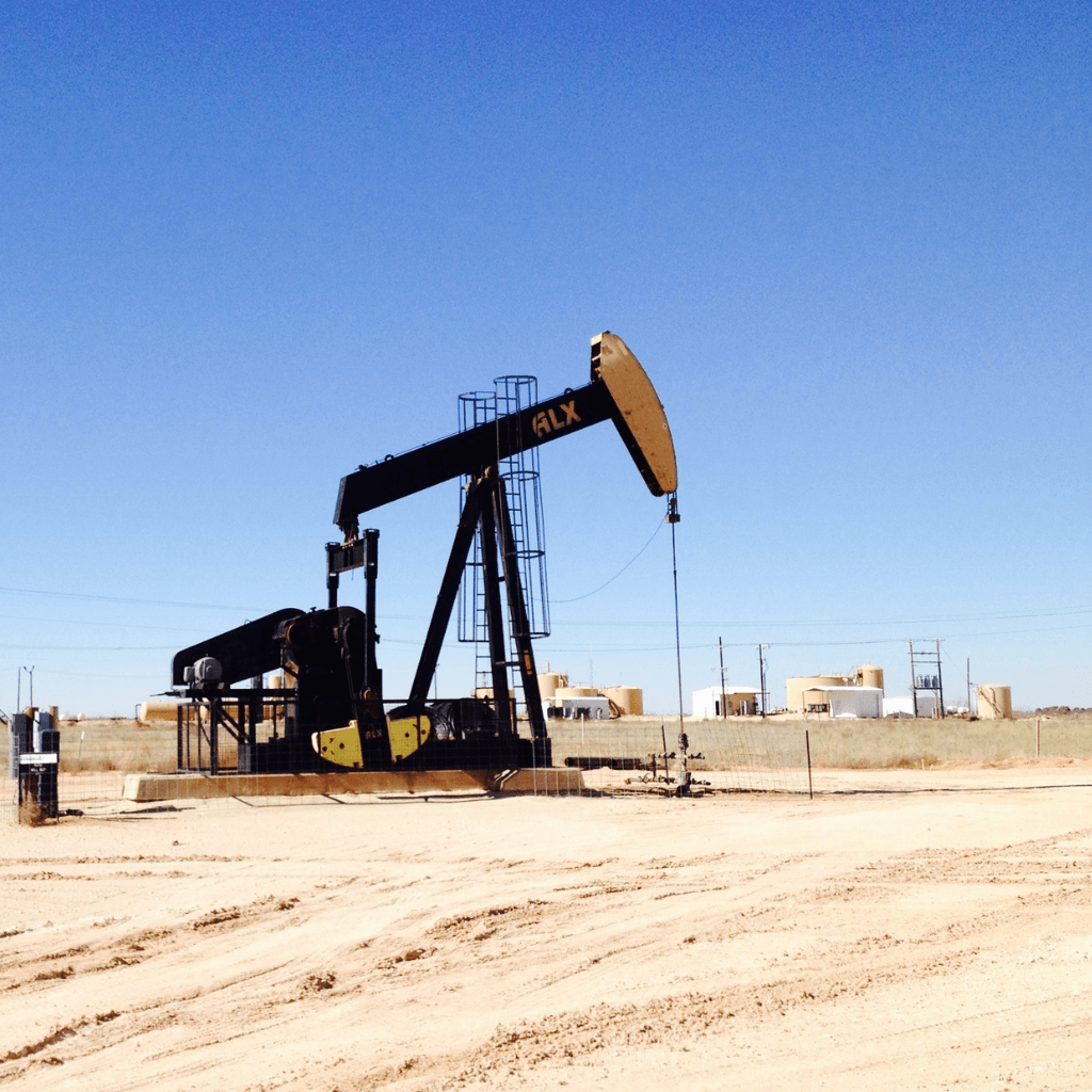 oil pump in a field