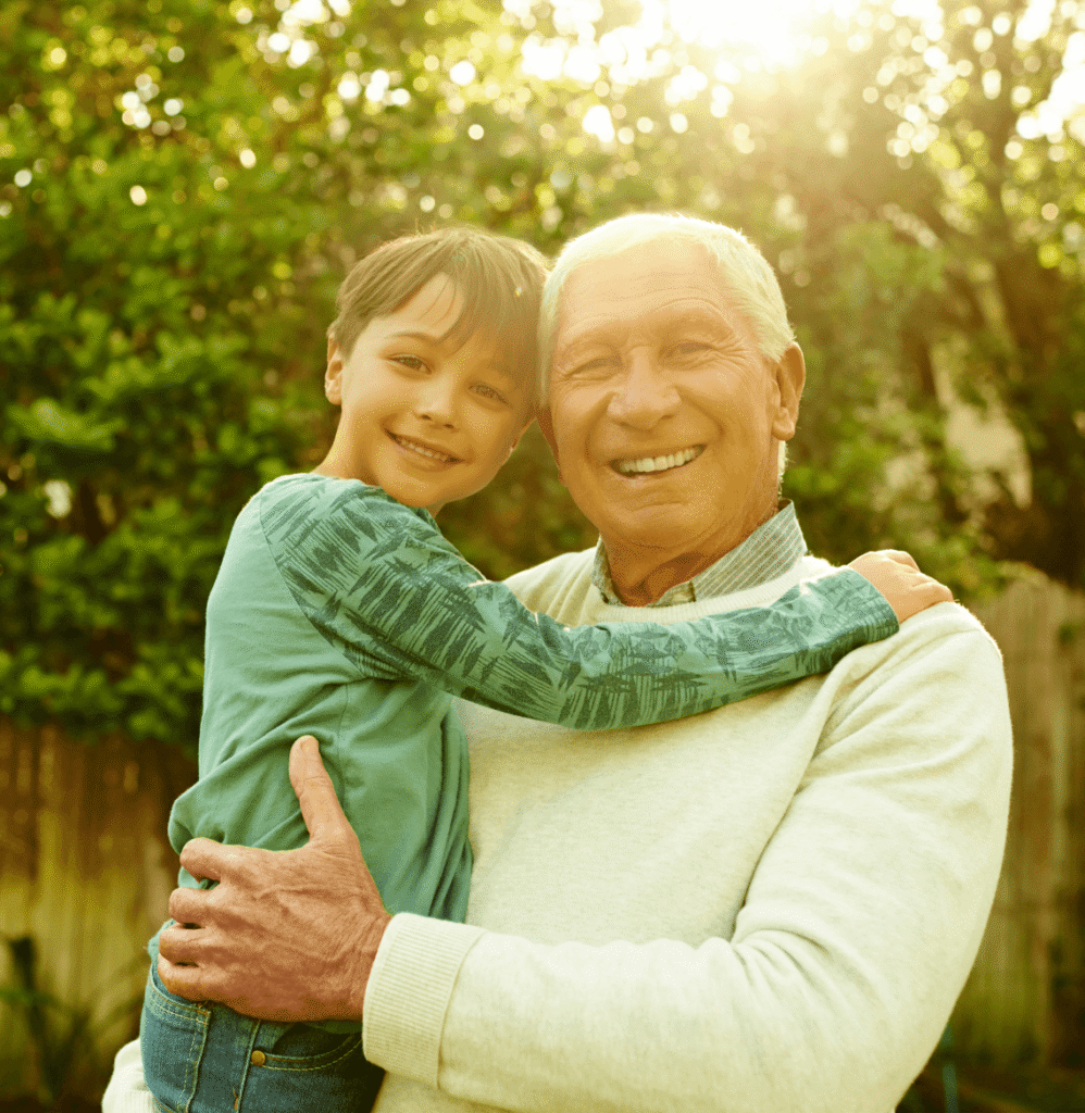 grandfather and grandson